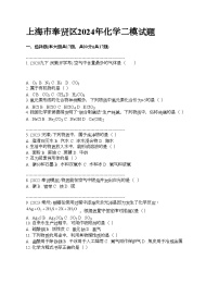 上海市奉贤区2024年中考化学二模试题