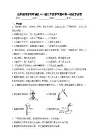 山东省菏泽市郓城县2024届九年级下学期中考一模化学试卷(含答案)