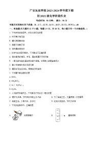 四川省广安市友实学校2023-2024学年九年级下学期期中考试化学试题（原卷版+解析版）