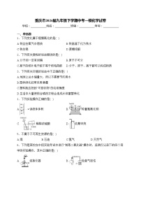 重庆市2024届九年级下学期中考一模化学试卷(含答案)