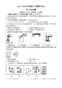 20，山东省菏泽市成武县2023-2024学年八年级下学期4月期中化学试题(无答案)