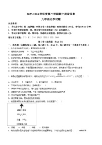 22，山东省泰安市宁阳县2023-2024学年九年级下学期期中考试化学试题(无答案)