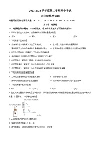 山东省淄博市高青县2023-2024学年八年级下学期4月期中化学试题（原卷版+解析版）