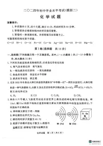 2024年山东省济宁市梁山县初中学业水平考试化学试题（模拟二）