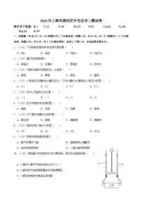 2024年上海市崇明区中考化学二模试卷