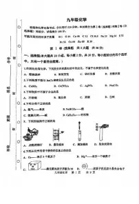 2024年天津市红桥区中考二模化学试卷