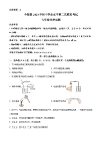 2024年陕西省渭南市合阳县初中学业水平第二次模拟考试化学试题（原卷版+解析版）