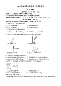 2024年江苏省泰州市姜堰区中考二模化学试题(无答案)