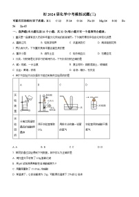2024年重庆市巴蜀中学校中考化学模拟试题三（原卷版+解析版）