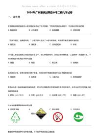 2024年广东肇庆封开县中考二模化学试卷