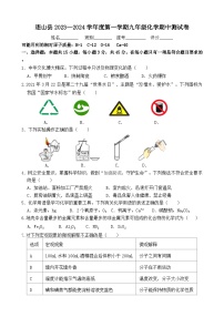 广东省清远市连山县2023-2024学年九年级上学期期中质量监测化学试题