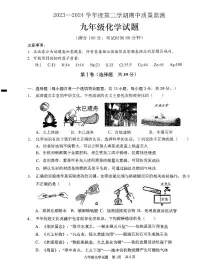 01，山东省枣庄市峄城区2023-2024学年九年级下学期期中质量检测化学试题