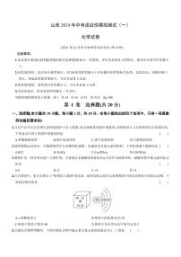 山西2024年中考一模化学（试卷+答案）