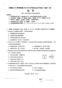 2024年安徽省C20教育联盟中考模拟测化学试题
