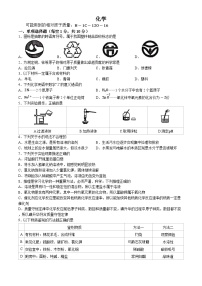 2024年吉林省吉林市中考二模考试化学试题(无答案)