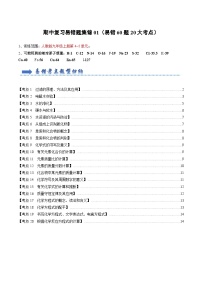 2024年人教版化学九年级上册期中复习易错题集锦02（易错60题20大考点）（原卷版+解析版）