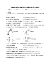 山东省菏泽市2024届九年级下学期中考二模化学试卷(含答案)