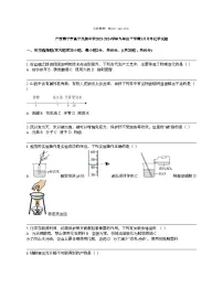 广西南宁市邕宁民族中学2023-2024学年九年级下学期3月月考化学试题