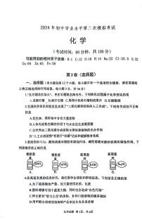 2024年山东省枣庄市山亭区翼云中学中考模拟考试化学试卷