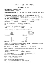 2024年江西省赣州市兴国县多校联考中考压轴考试（一模）化学试题(无答案)