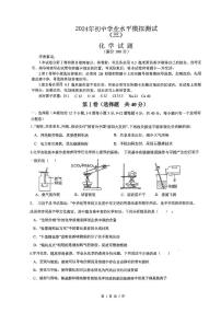 2024年山东省日照市东港区北京路中学中考三模考试化学试题