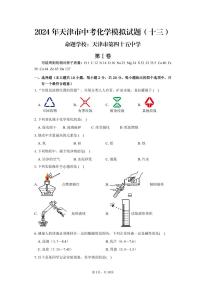 2024年天津市第四十五中学中考化学模拟试题（十三）