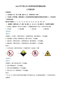 2024年河南省平顶山市中考三模化学试题 （学生版+教师版）