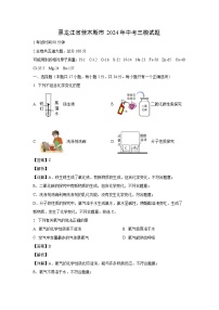 黑龙江省佳木斯市2024年中考三模化学试题（解析版）
