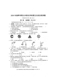 2024年广西防城港市防城区中考化学科中考模拟试题5（扫描版含答案）