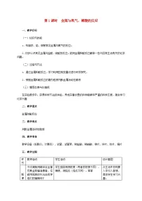 科粤版九年级下册6.2 金属的化学性质第1课时教案及反思
