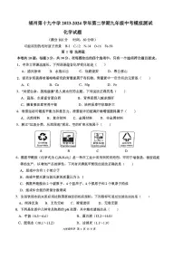 2024年福建省福州第十九中学中考模拟化学试卷