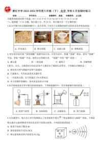 2024年哈尔滨市萧红中学八年级（下）6月月考化学试卷和答案