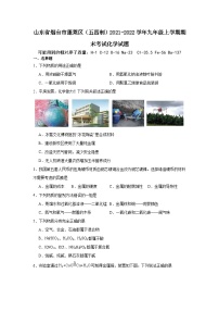 山东省烟台市蓬莱区（五四制）2021-2022学年九年级上学期期末考试化学试题