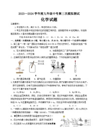 2024年山东省菏泽市成武县育青中学中考三模化学试题