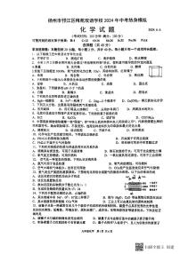 2024年江苏省扬州市邗江区梅苑双语学校中考热身模拟预测化学试题