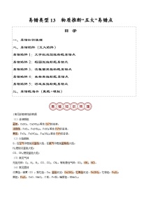 中考化学易错类型13  物质推断“五大”易错点（原卷版+解析版）