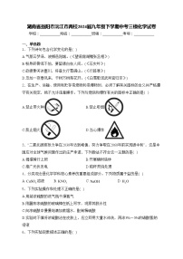 湖南省益阳市沅江市两校2024届九年级下学期中考三模化学试卷(含答案)