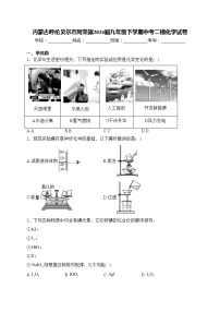 内蒙古呼伦贝尔市阿荣旗2024届九年级下学期中考二模化学试卷(含答案)