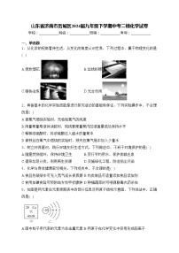 山东省济南市历城区2024届九年级下学期中考二模化学试卷(含答案)