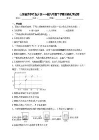 山东省济宁市金乡县2024届九年级下学期三模化学试卷(含答案)