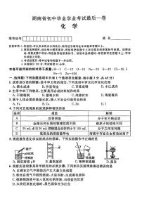 2024年湖南省怀化市沅陵县多校联考中考三模考试化学试题