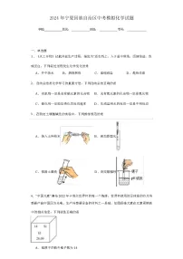 2024年宁夏回族自治区中考模拟化学试题(附答案)