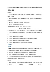 2023-2024学年陕西省西安市长安区九年级上学期化学期末试题及答案