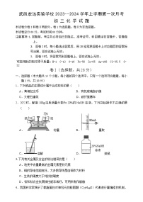 河北省衡水市武邑宏达实验学校2023-2024学年九年级下学期化学第一次月考卷