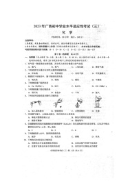 2023年广西防城港市初中学业水平适应性考试三模化学试题（扫描版含答案）