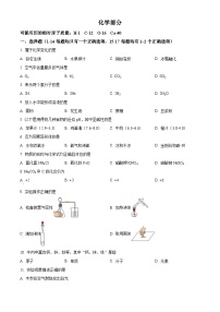 2024年上海市青浦区中考一模化学试卷（解析版）