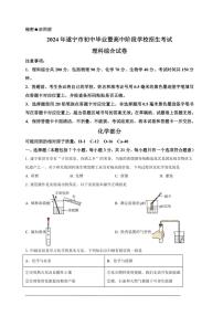 [化学]2024年四川省遂宁市中考化学真题（原卷版）