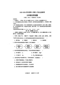 2024年山东省东营市利津县九年级3月份全县联考化学试题（无答案）