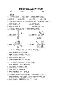 四川省南充市2024届中考化学试卷(含答案)
