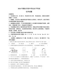 [化学]2024年山东省烟台市中考化学真题（无答案）